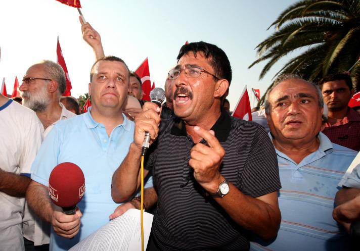 Foça'da teröre lanet yürüyüşü-Video