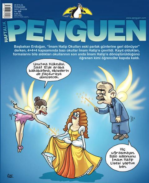 Penguen Erdoğan'ı masal perisi yaptı