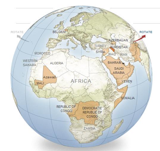 NYT'nin yeni dünya haritasında Kürdistan da var