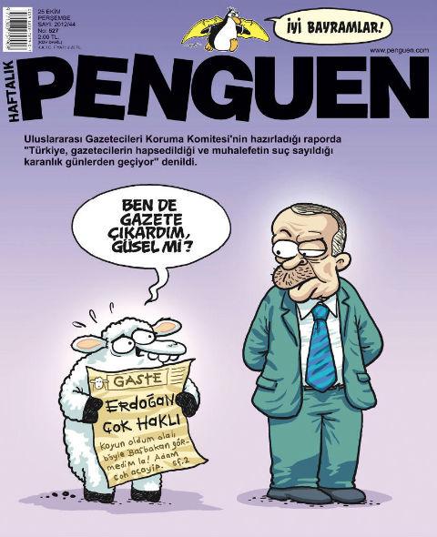 Penguen'den bayram kapağı