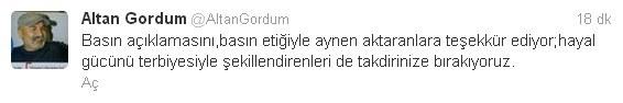 Altan Gördüm'den aldatılma açıklaması