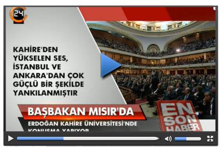 Erdoğan'ın Kahire Üniversitesi konuşması