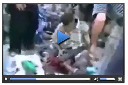 Gazze'de 13 kişinin öldüğü saldırının görüntüleri