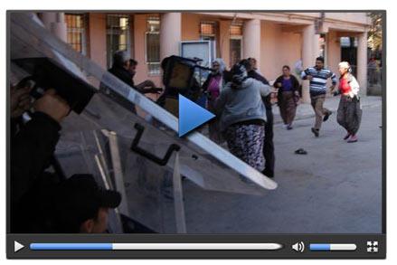 Uşak'ta hastane önü savaş alanına döndü