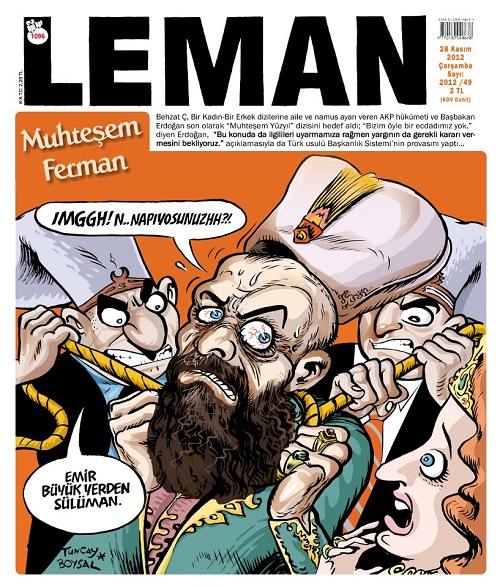 Leman dergisi Kanuni'yi boğdurtuyor