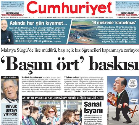 Türban dağıtan okul hakkında soruşturma başlatıldı