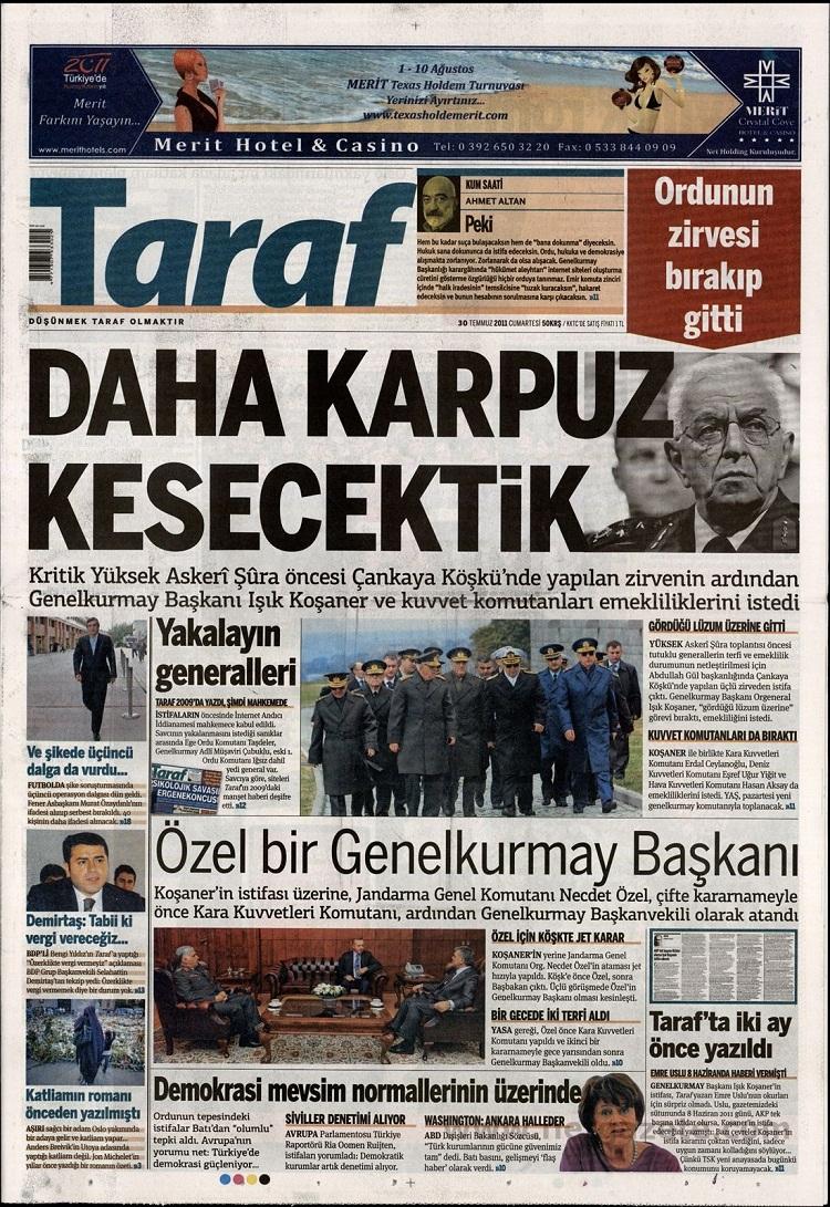 Ahmet Altan Taraf'ı bıraktı