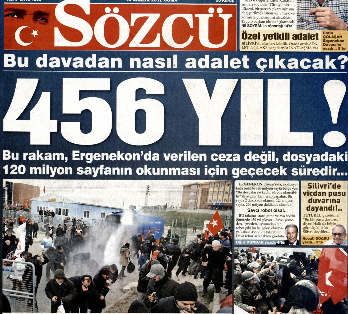 Ulusalcı gazetelerin Ergenekon davası manşetleri