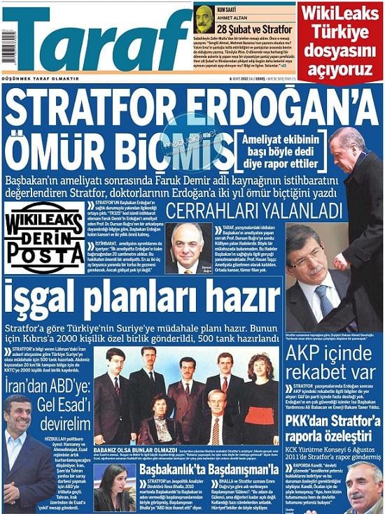 Taraf'ın en çok konuşulan manşetleri