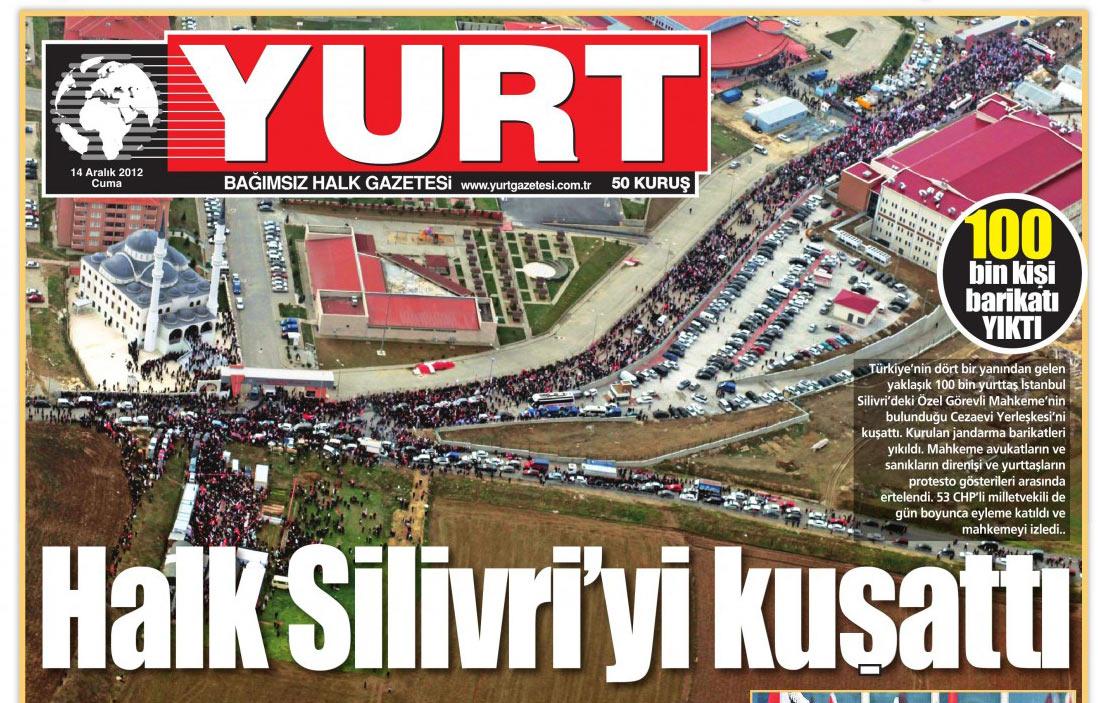 Ulusalcı gazetelerin Ergenekon davası manşetleri