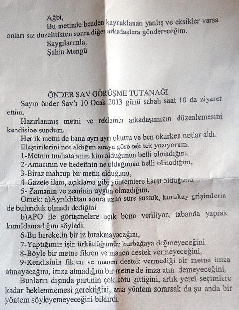 CHP'yi karıştıran deklarasyon metni