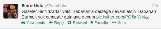 Ergun Babahan'dan tepki çekecek bir tweet daha