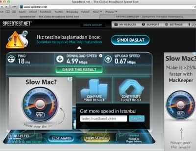 İstanbul'un ünlü mekanlarında internet hız testi