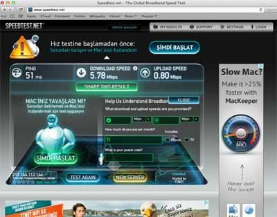 İstanbul'un ünlü mekanlarında internet hız testi