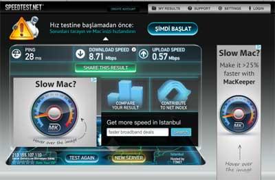 İstanbul'un ünlü mekanlarında internet hız testi