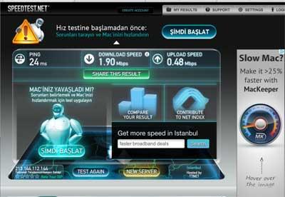 İstanbul'un ünlü mekanlarında internet hız testi