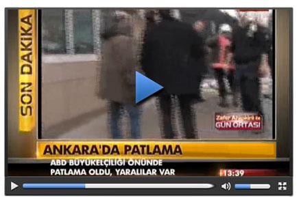Ankara'da ABD elçiliği önünde patlama
