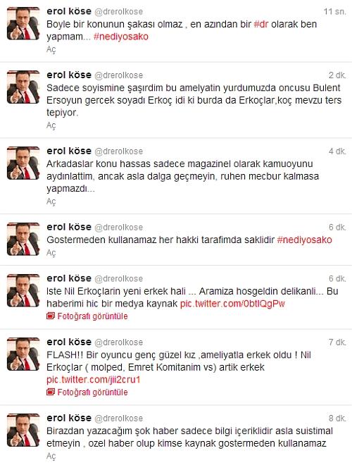 Oyuncu Nil Erkoçlar ameliyatla erkek oldu iddiası