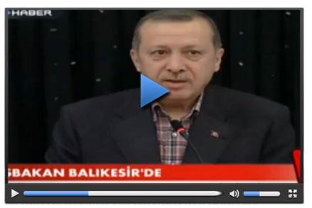 Başbakan Erdoğan Balıkesir'de gazi ile tartıştı