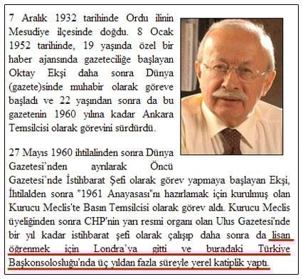 Oktay Ekşi İngilizce bilmeden Londra'da katiplik yaptı