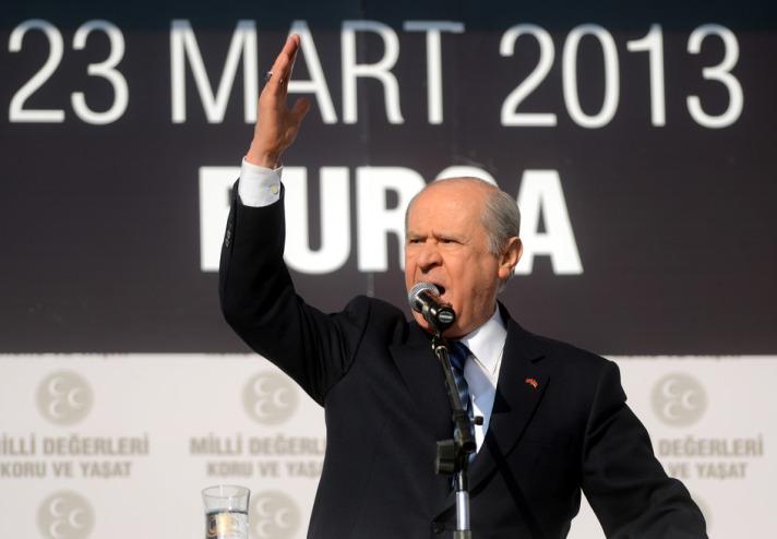 MHP 9 büyük mitingin ilkini Bursa'da gerçekleştirdi