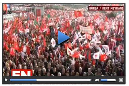 MHP 9 büyük mitingin ilkini Bursa'da gerçekleştirdi