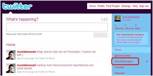 Direkt mesaj - DM nedir