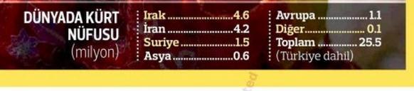 Türkiye'de ve dünyada kaç Kürt var