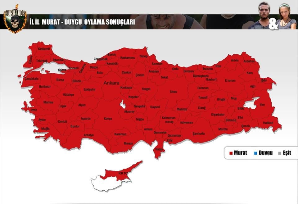 Survivor Duygu Murat oy sonuçları