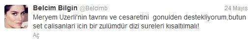 Belçim Bilgin Erdoğan'dan Meryem Uzerli'ye destek