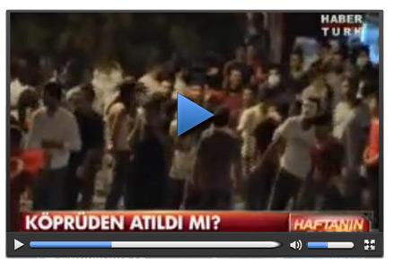 Şehit polis eylemciler tarafından köprüden atıldı iddiası