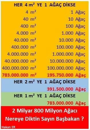 Türkiye'ye ne kadar ağaç dikildi polemiği
