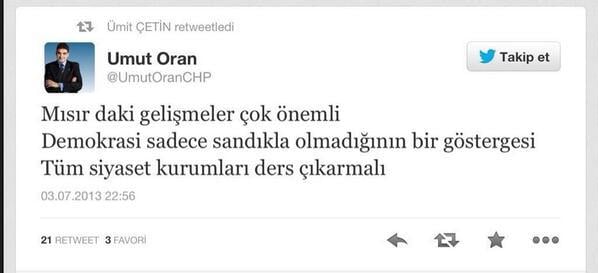 Umut Oran'dan darbe çağrısı