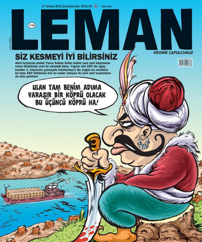 Leman'dan Yavuz Sultan Selim'e hakaret kapağı