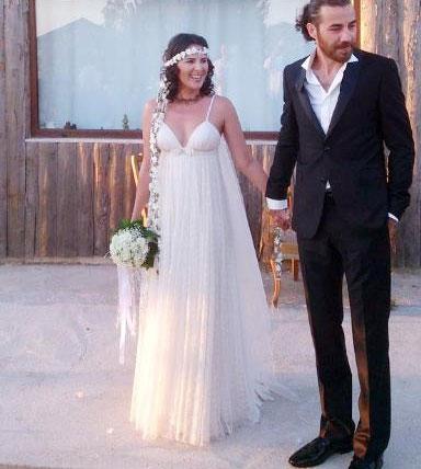 Evrim Solmaz evlendi