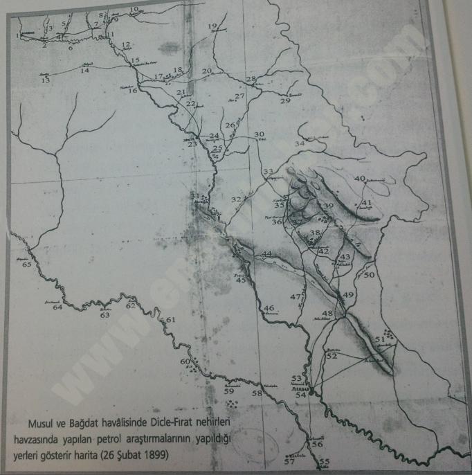2. Abdülhamid'e sunulan en ayrıntılı petrol haritası