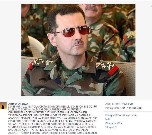 Hatay'da ölen Ahmet Atakan Esad hayranı çıktı