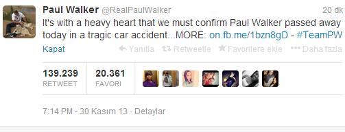 Hızlı ve Öfkeli'deki oyuncu Paul Walker öldü - izle