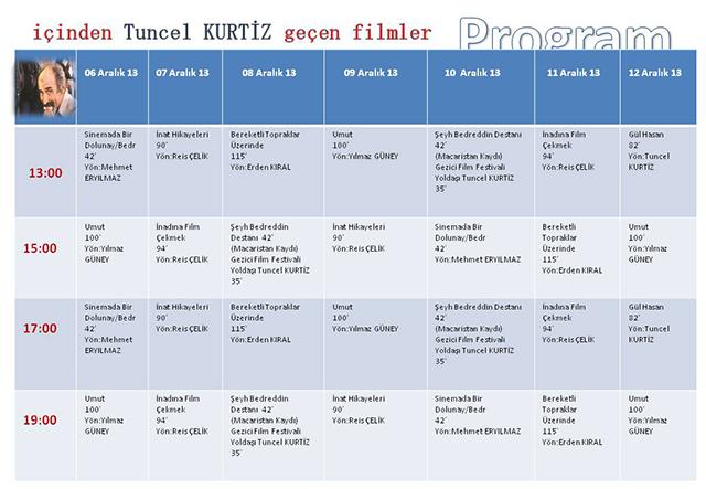 Tuncel Kurtiz film festivali başladı