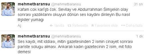 Baransu'dan Sevilay Yükselir'i kızdıran iddia
