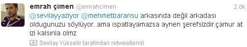 Baransu'dan Sevilay Yükselir'i kızdıran iddia