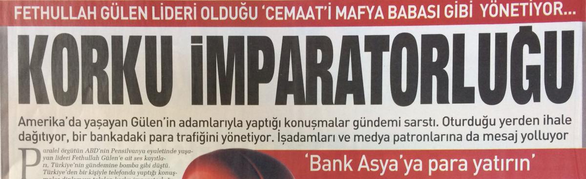 Sabah Gazetesi: Paralel örgütün ABD'deki lideri