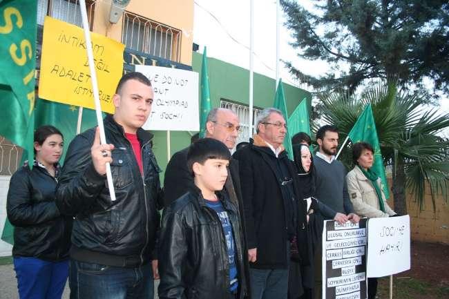 Çerkesler'in Soçi olimpiyatlarına tepkisi