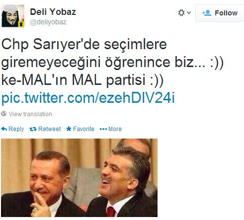 CHP'nin Sarıyer krizi geyik konusu oldu