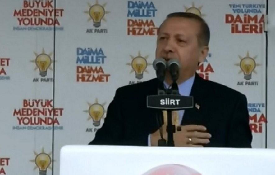 Başbakan Erdoğan'ın Siirt mitingi konuşması İZLE