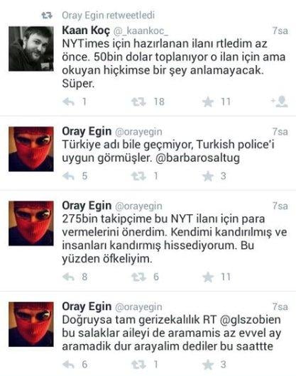 New York Times'tan Berkin Elvan ilanı