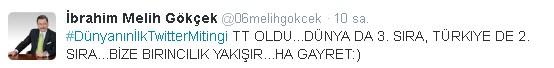 Melih Gökçek'ten bir ilk: Twitter mitingi yapalım