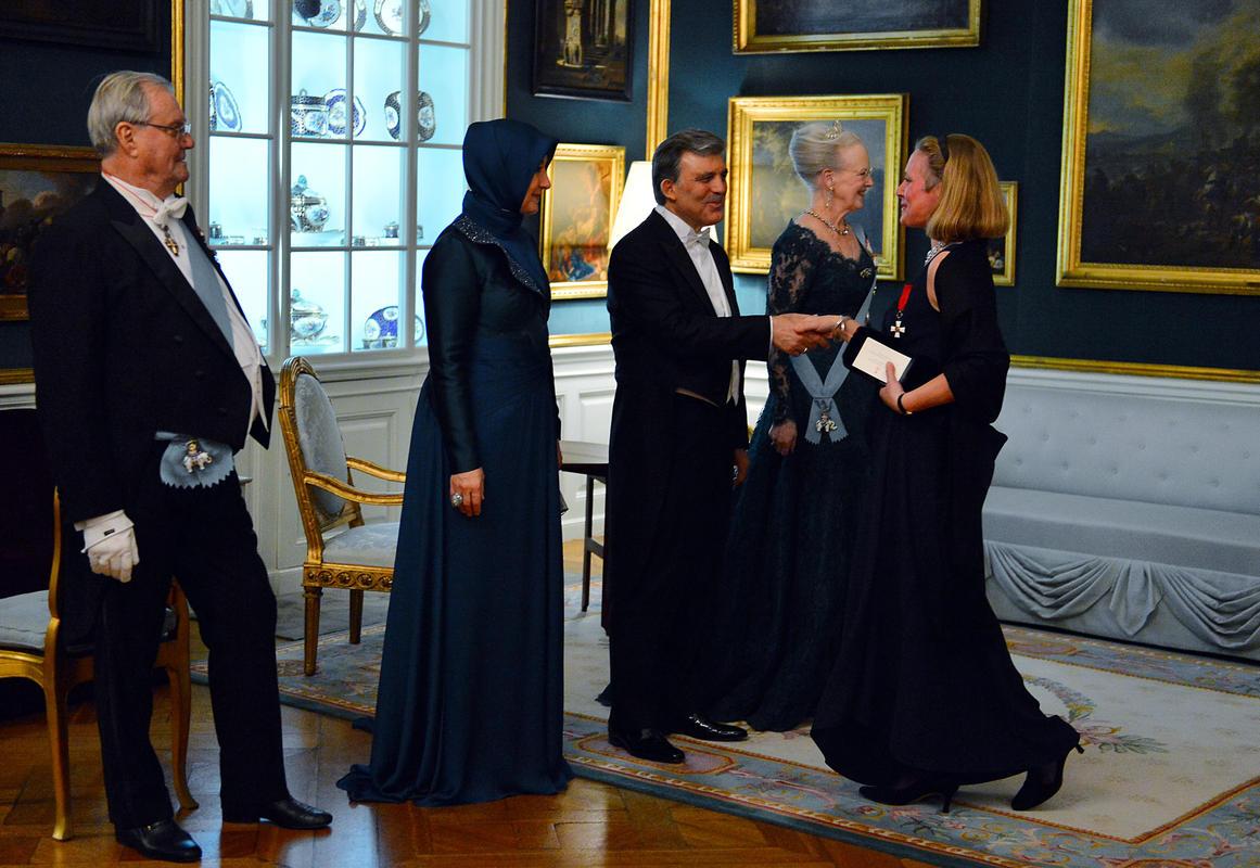 Abdullah Gül Danimarka'da onuruna verilen yemeğe katıldı