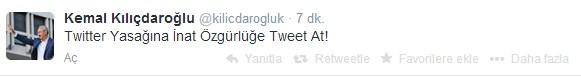 Kılıçdaroğlu'ndan twitter yasağına ilk yorum