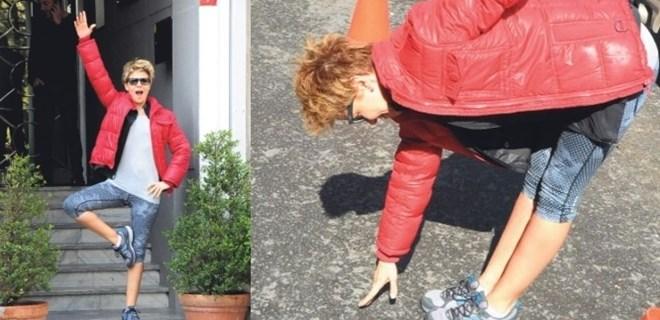 Gülben Ergen'den pilates şov